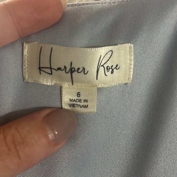NWOT Harper Rose Bell Sleeve Bateau Neck Sheath Dress in Sky Blue Size 6 - Picture 7 of 9